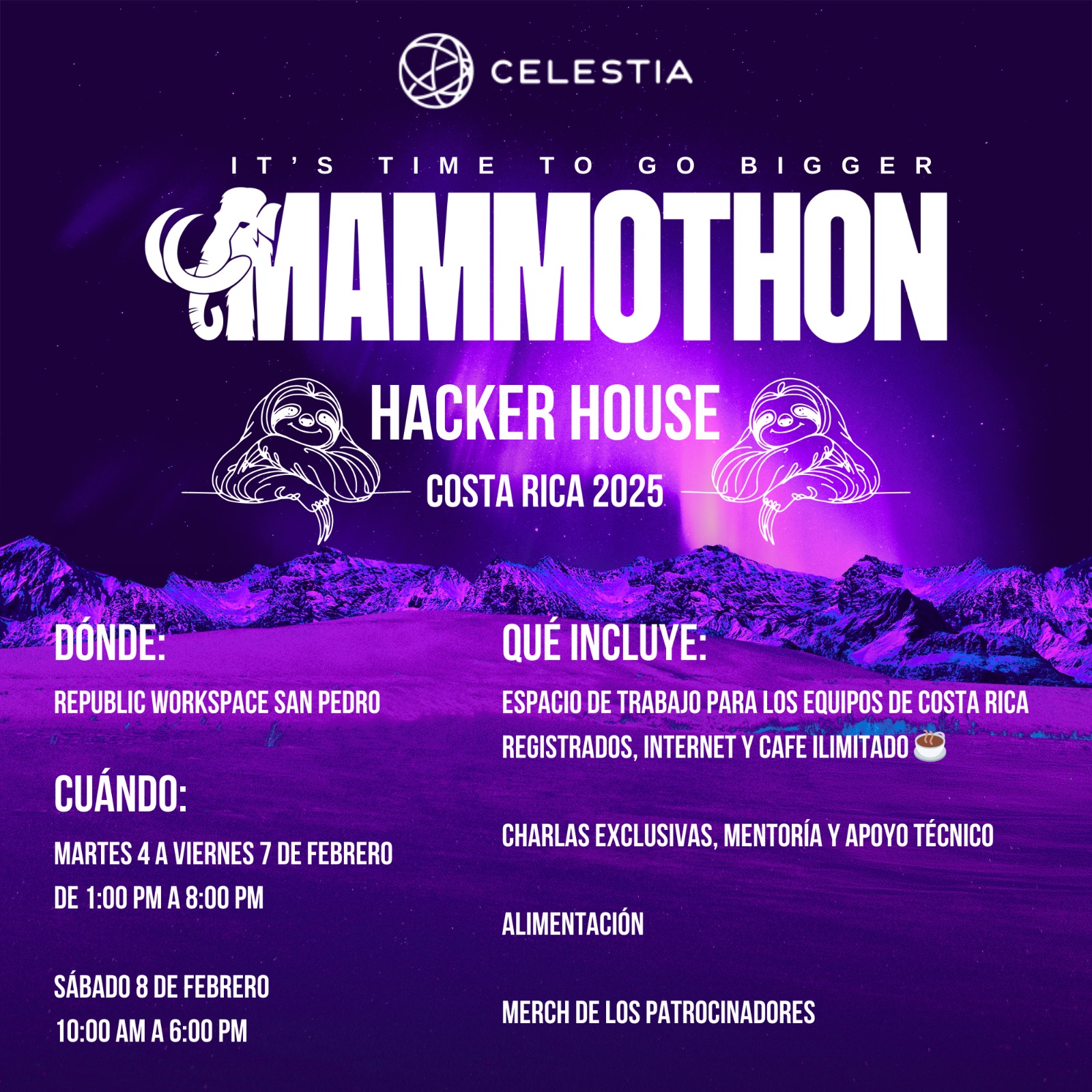 Costa Rica Joins the Celestia Mamothon: Hacker House Costa Rica 2025